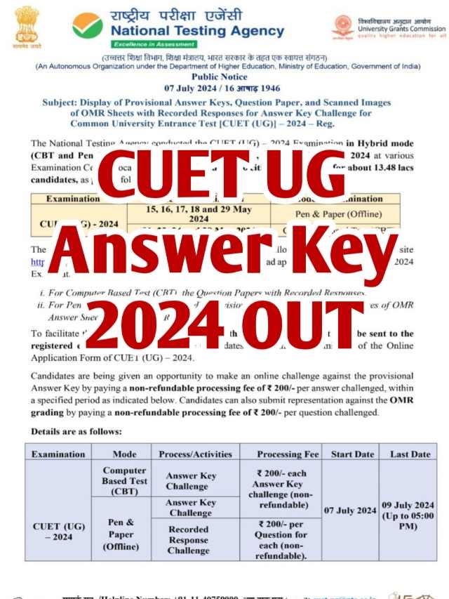 CTET July Answer Key 2024 : पेपर (1&2 ) , यहाँ डाउनलोड करें