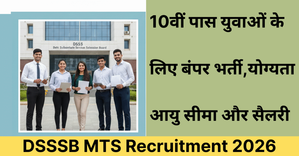 DSSSB MTS Recruitment 2026