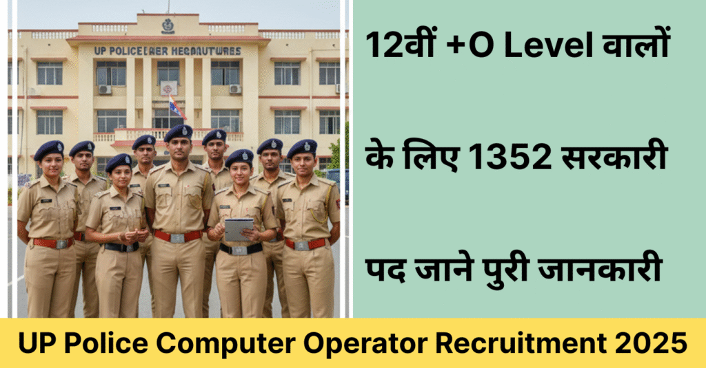 UP Police Computer Operator Recruitment 2025