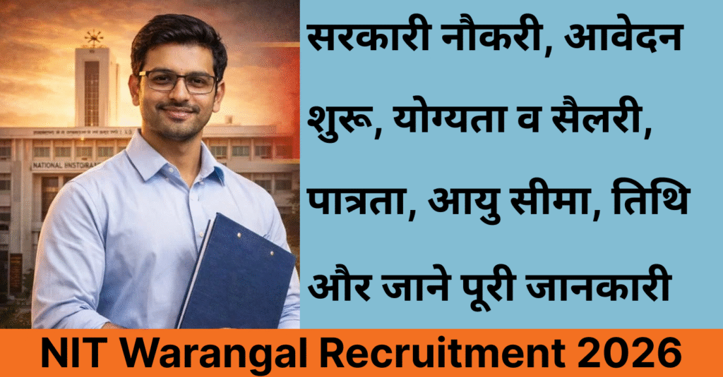 NIT Warangal Recruitment 2026