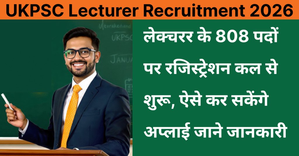 UKPSC Lecturer Recruitment 2026