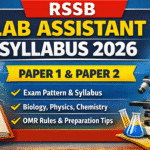 Rajasthan Lab Assistant Geography Syllabus 2026