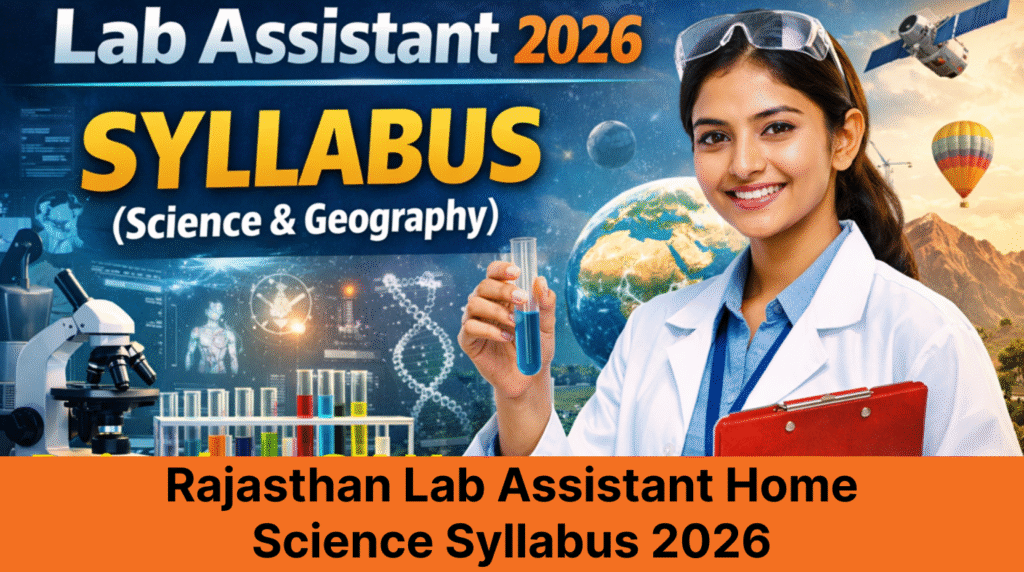Rajasthan Lab Assistant Home Science Syllabus 2026