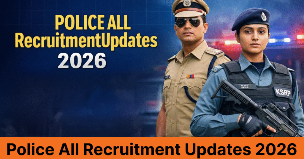 Police All Recruitment Updates 2026