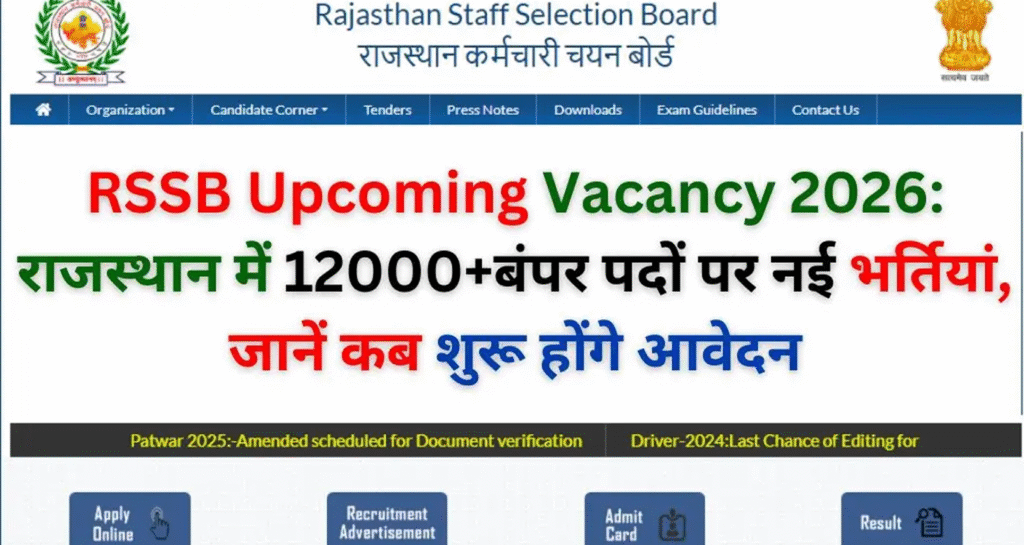 RSSB Upcoming Vacancy 2026