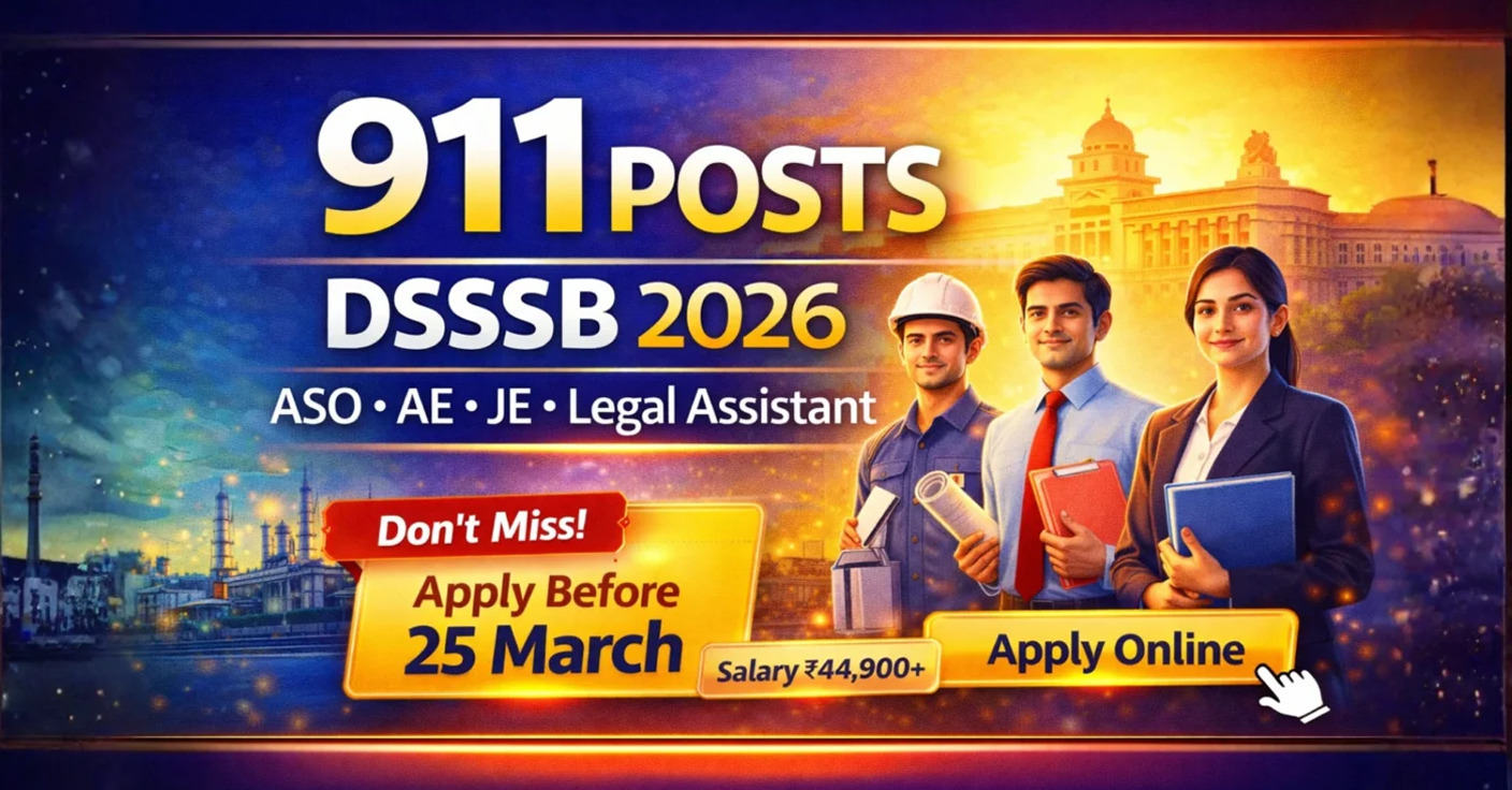 DSSSB Recruitment 2026